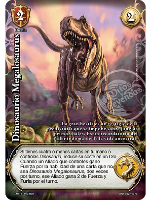 Dinosaurio Megalosaurus (ONY - Real)