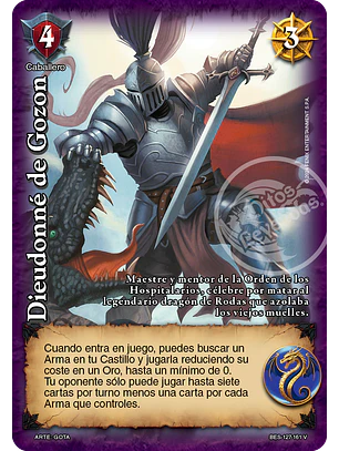 Dieudonné de Gozón (Bestiarium - Vasalla)