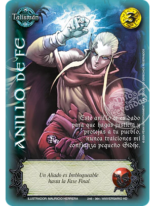Anillo de Fé (HD Aniversario - Cortesana)