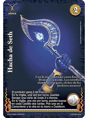 Hacha de Seth (La Venganza de Horus - MR)