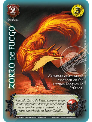 Zorro de Fuego (HD Aniversario - VC Foil)