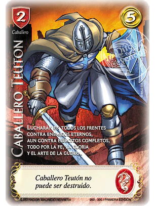 Caballero Teuton (Clásico CRU - Cortesana)
