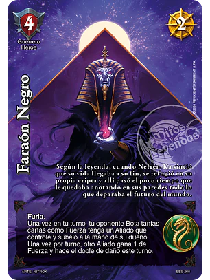 Faraón Negro (Bestiarium - Promocional)