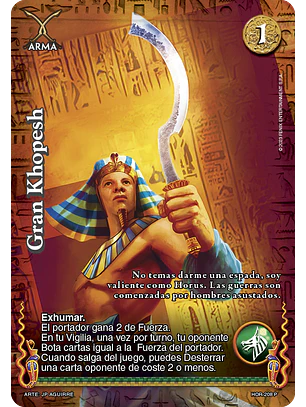 Gran Khopesh (La Venganza de Horus - Promocional)