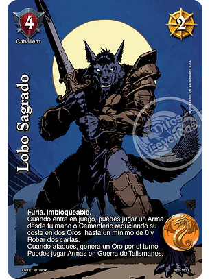 Lobo Sagrado (Bestiarium - Legendaria)