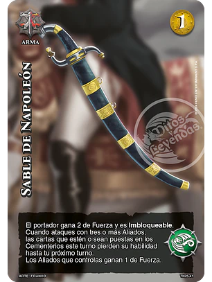 Sable de Napoleón (TK25 - Hielo Inmortal)