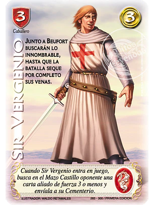 Sir Vergenio (Clásico CRU - Cortesana)