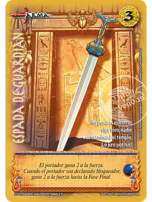 Espada de guardian (Aniversario de Ra - Vasalla)