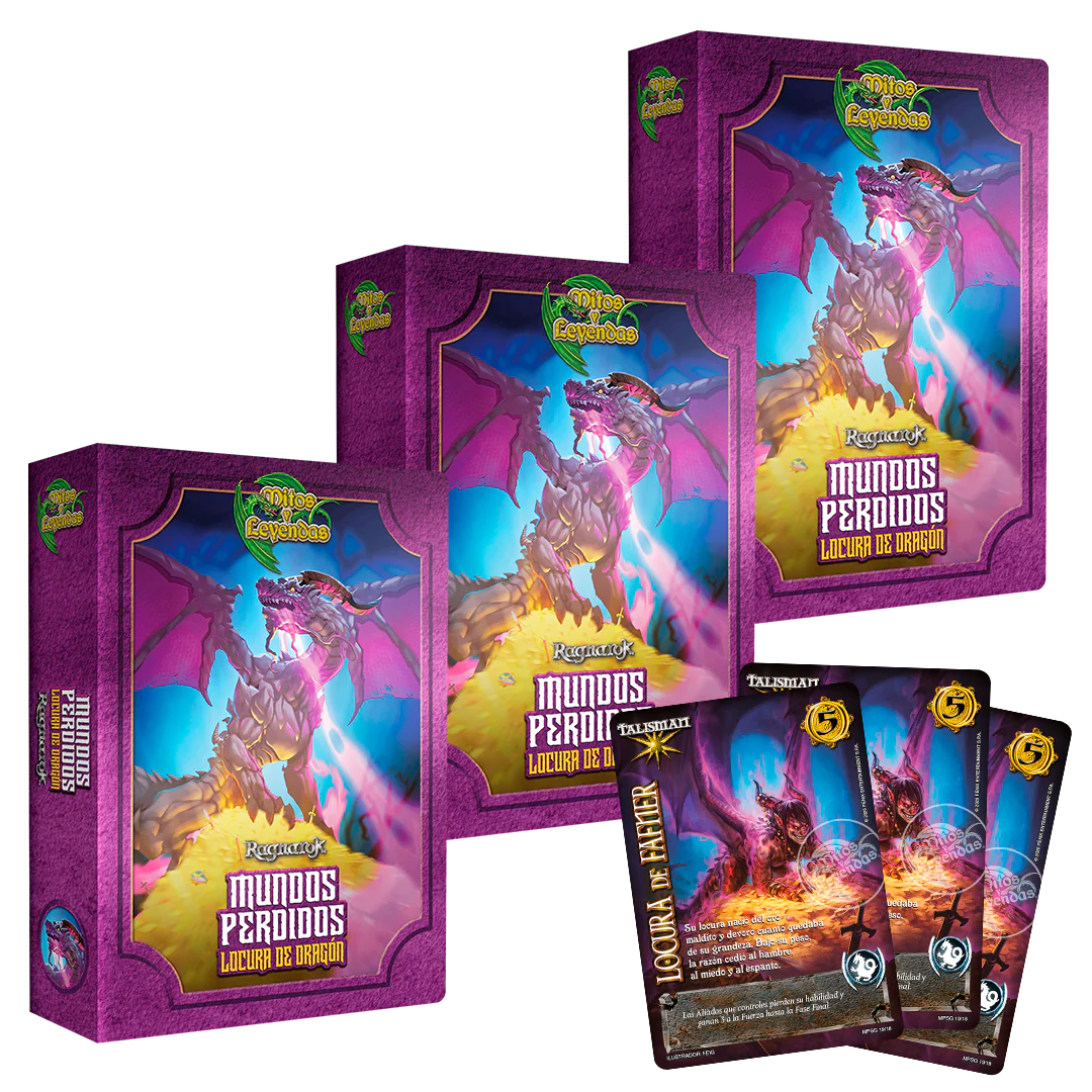 Pack Promo x3  Mundos Perdidos Locura de Dragón