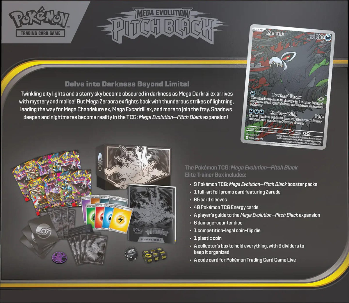 Pokemon TCG - Pitch Black - Elite Trainer Box Español