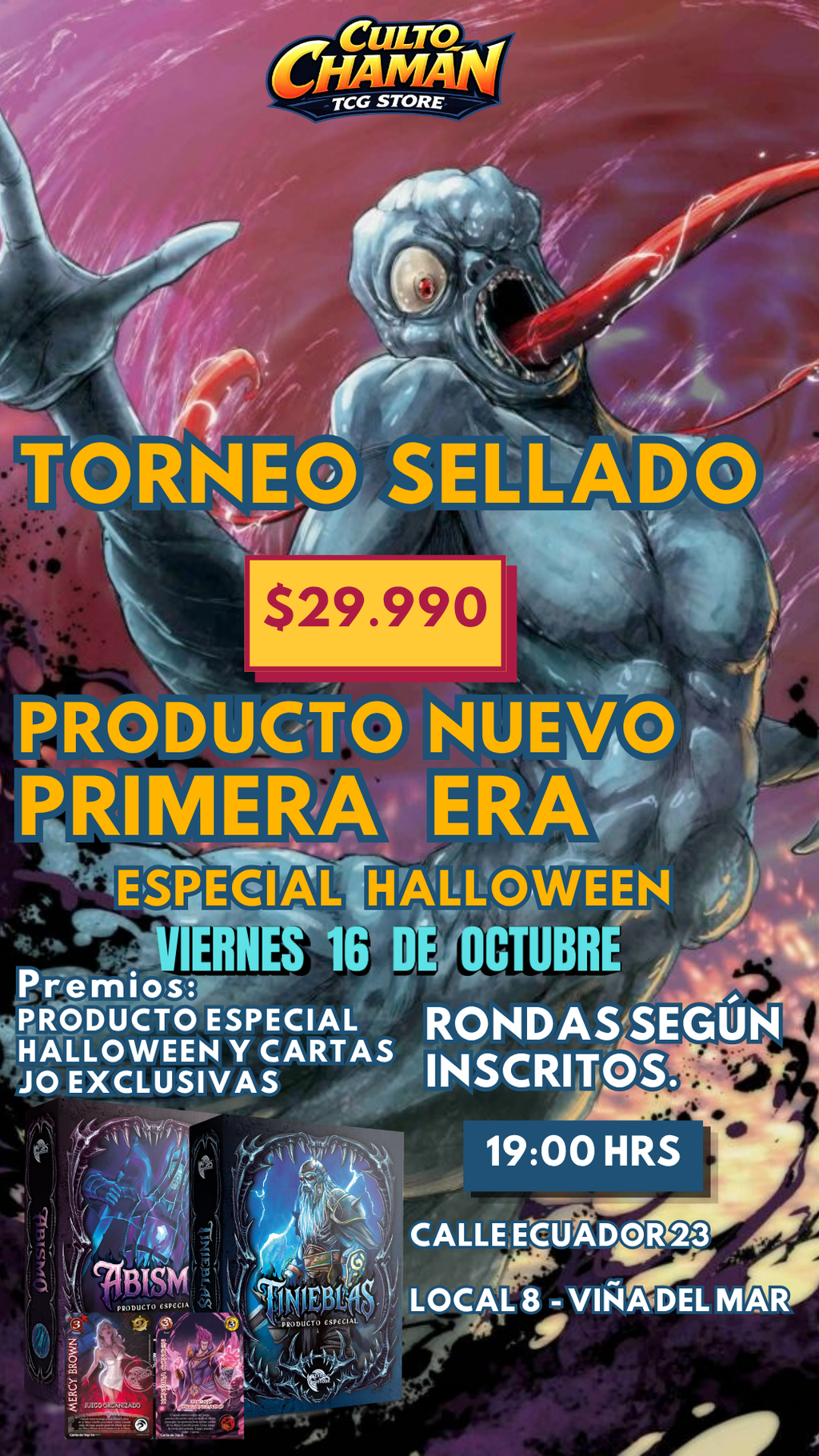 TORNEO DE LANZAMIENTO PRODUCTO ESPECIAL HALLOWEEN